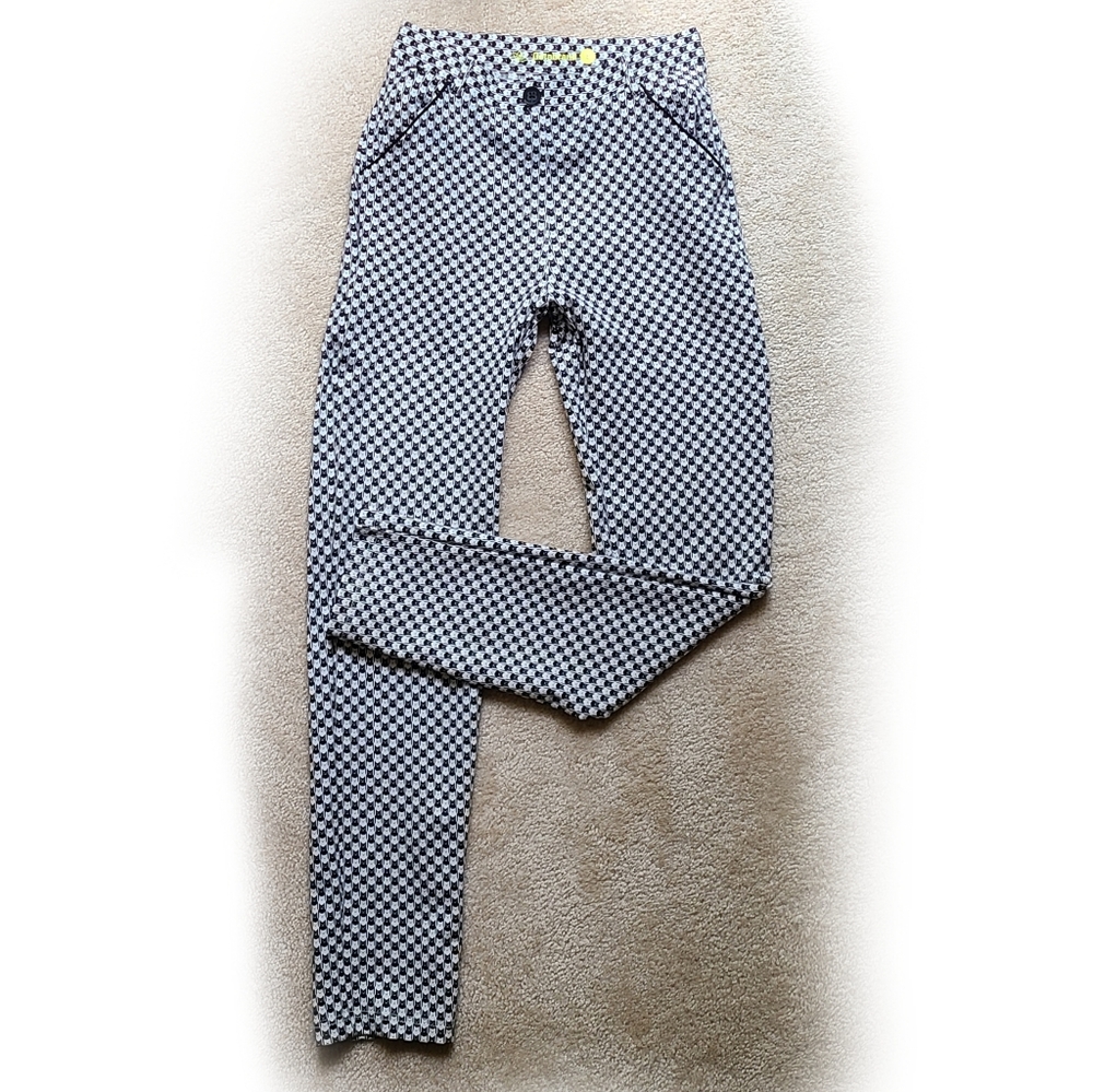 Betabrand pants, small, catstooth